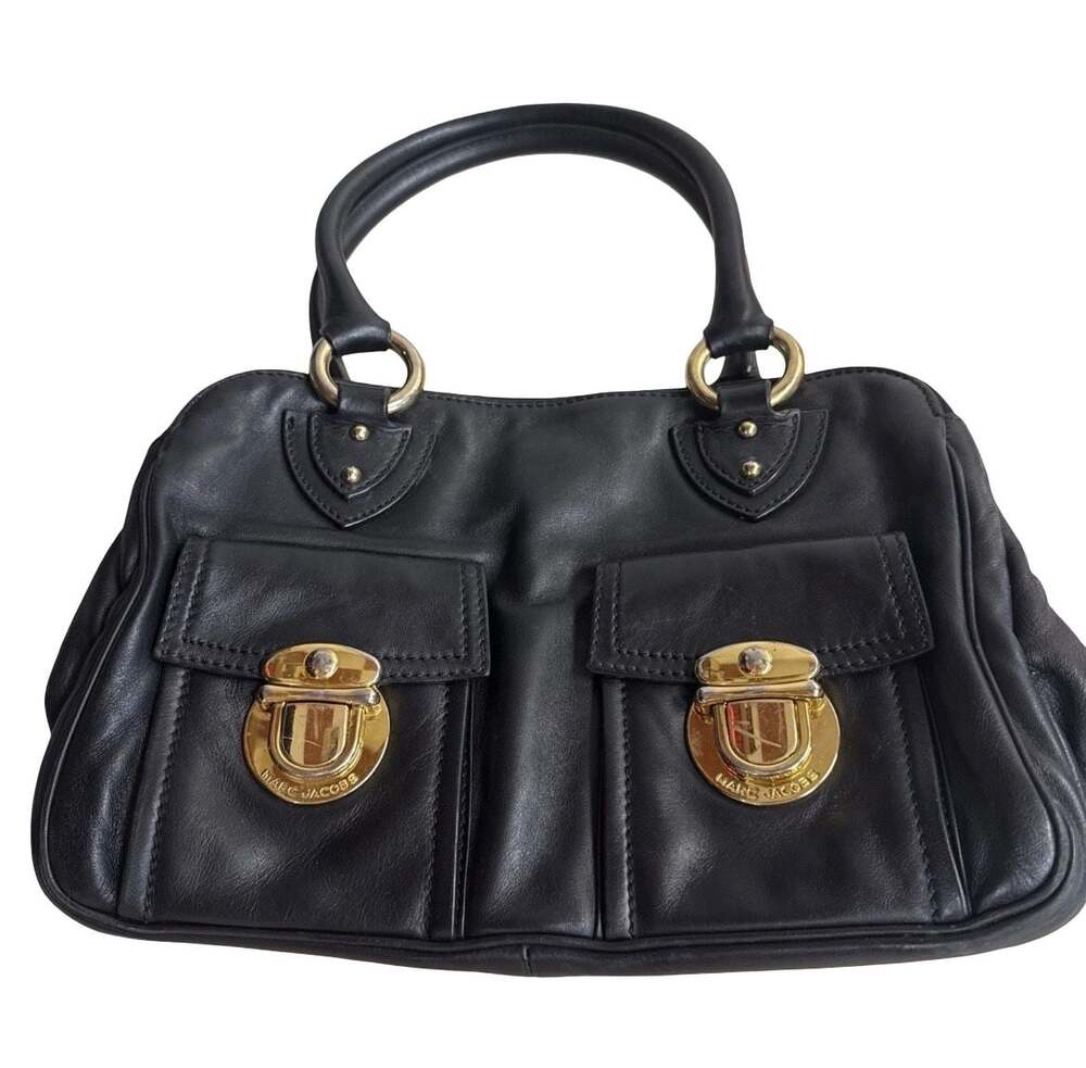 Marc Jacobs Black Leather Blake Satchel Handbag